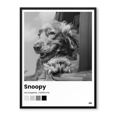 Custom Polaroid Style Pet Portrait