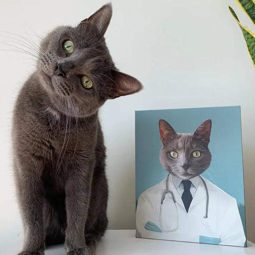 The Doctor - Custom Pet Canvas