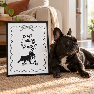 Can I Bring My Dog Custom Portrait