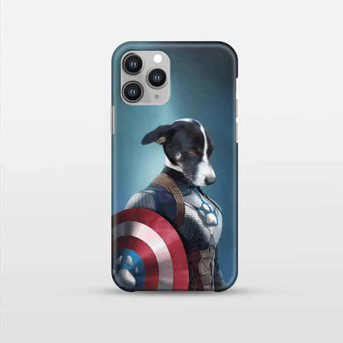 Crown and Paw - Phone Case Captain Pawmerica - Custom Pet Phone Case