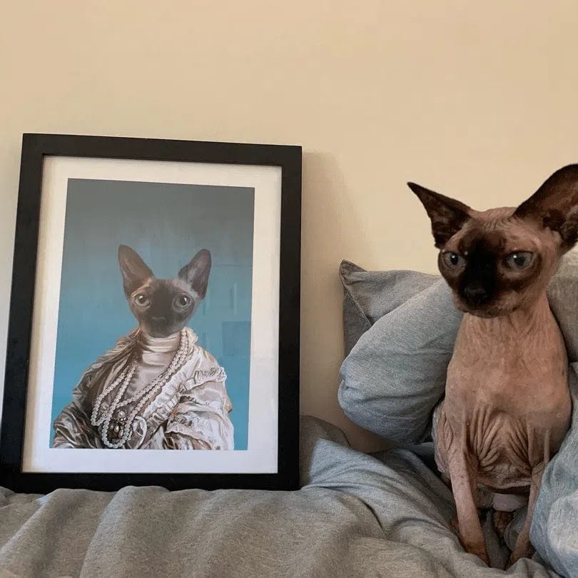 Crown and Paw - Poster The Queen Regent - Custom Pet Poster