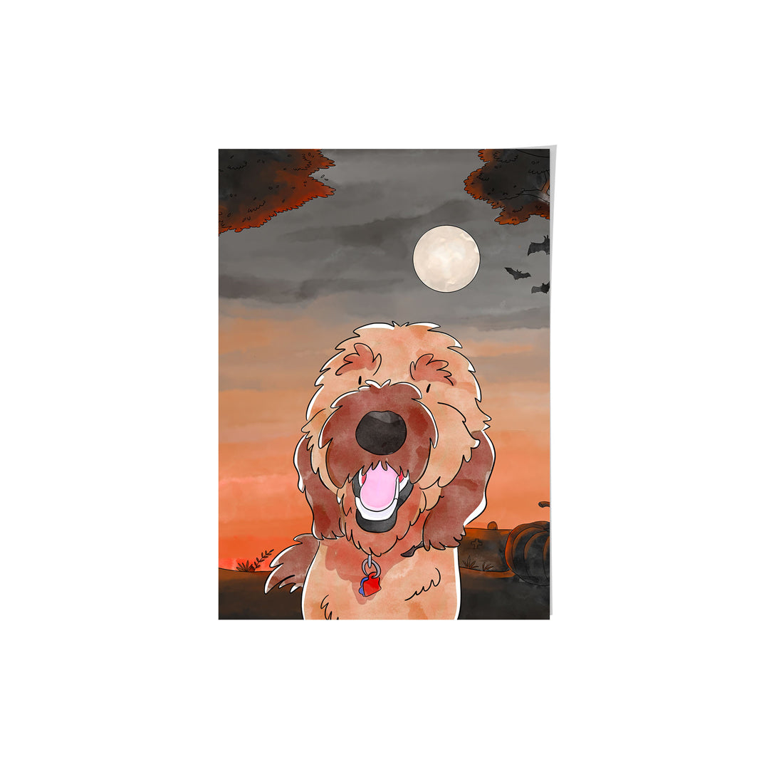 Watercolor Pet Portrait - One Pet, Framed Poster