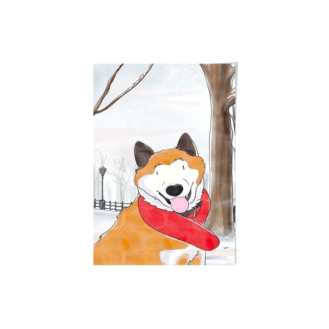 Crown and Paw - Framed Poster Watercolor Pet Portrait - One Pet, Framed Poster