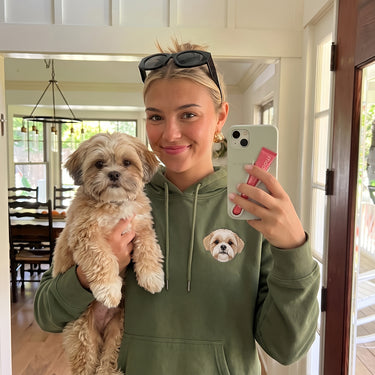 Custom Embroidered Pet Face Hoodie
