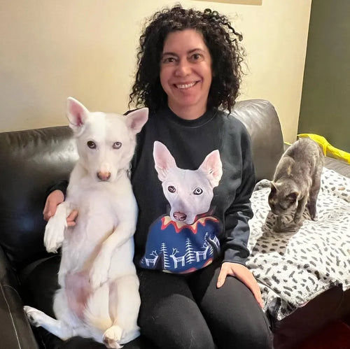 Custom Pet Face Christmas Sweatshirt