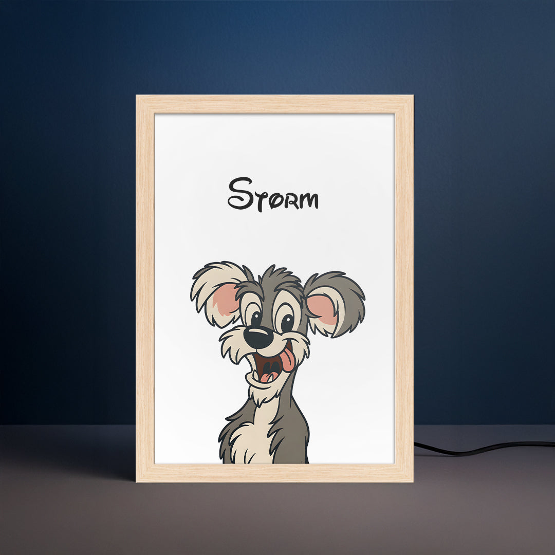 Cartoon Pet Portrait LED Night Light