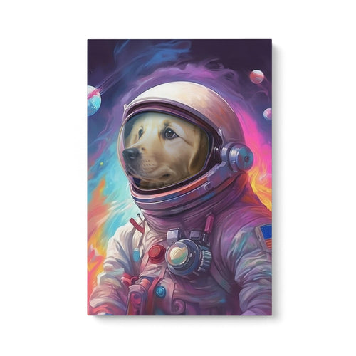 Crown and Paw - Canvas Galactic Pet - Custom Pet Canvas
