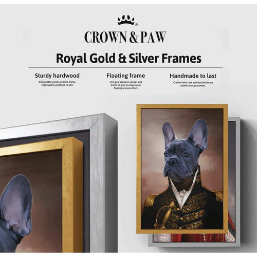 Crown and Paw - Canvas The Indian Raja - Custom Pet Canvas
