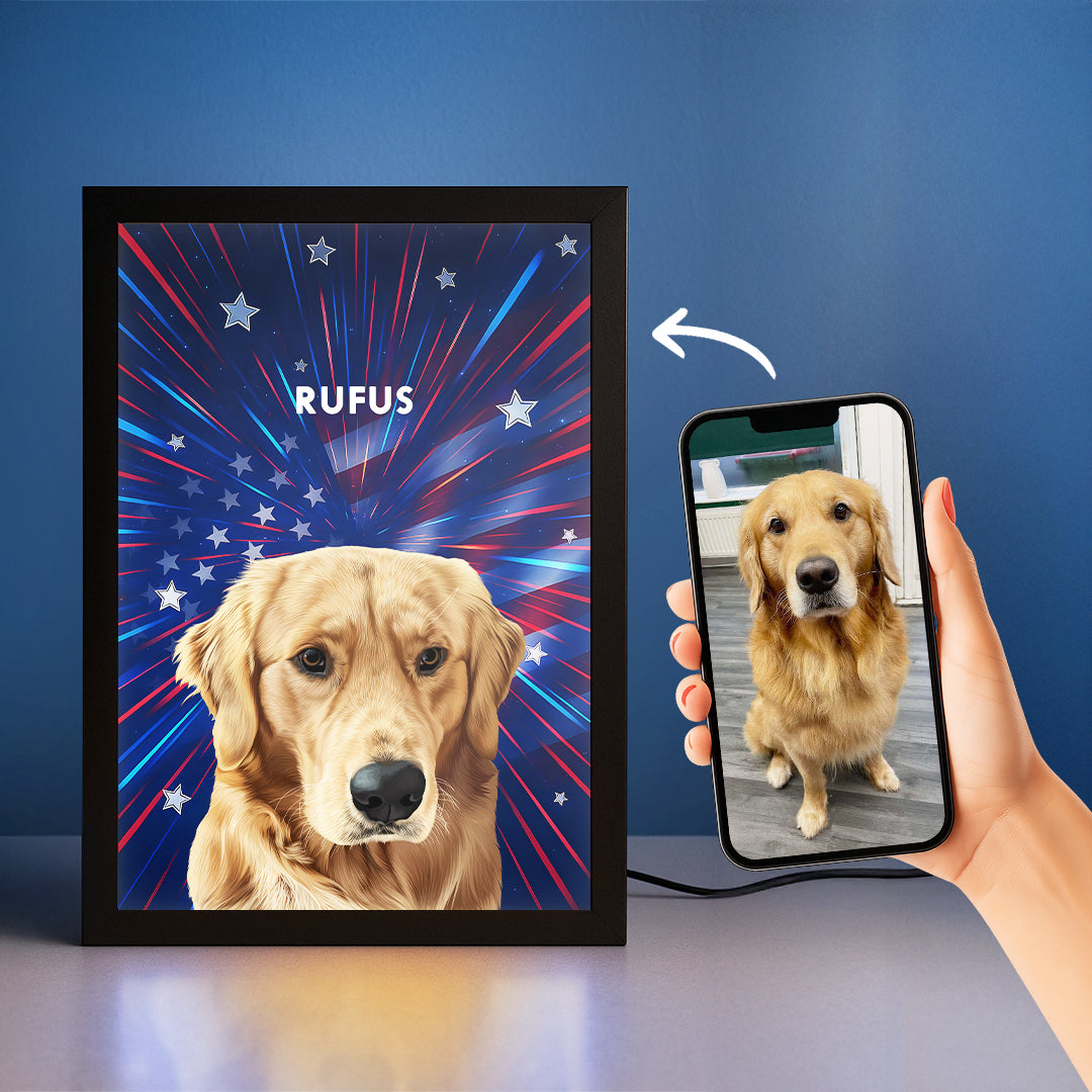 Night Light LED Pet Portrait - One Pet