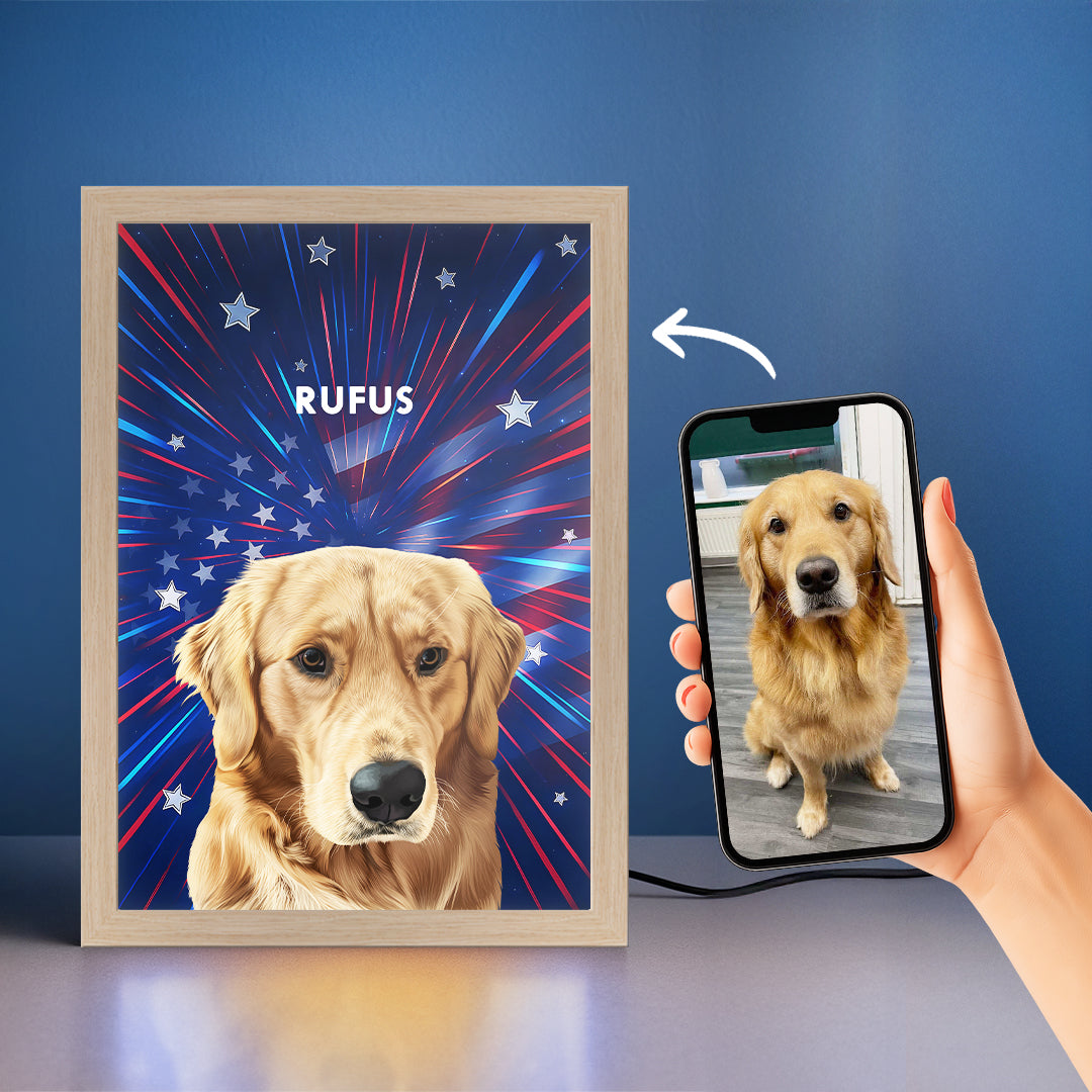Night Light LED Pet Portrait - One Pet