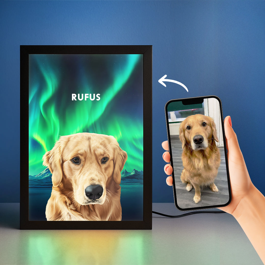 Night Light LED Pet Portrait - One Pet