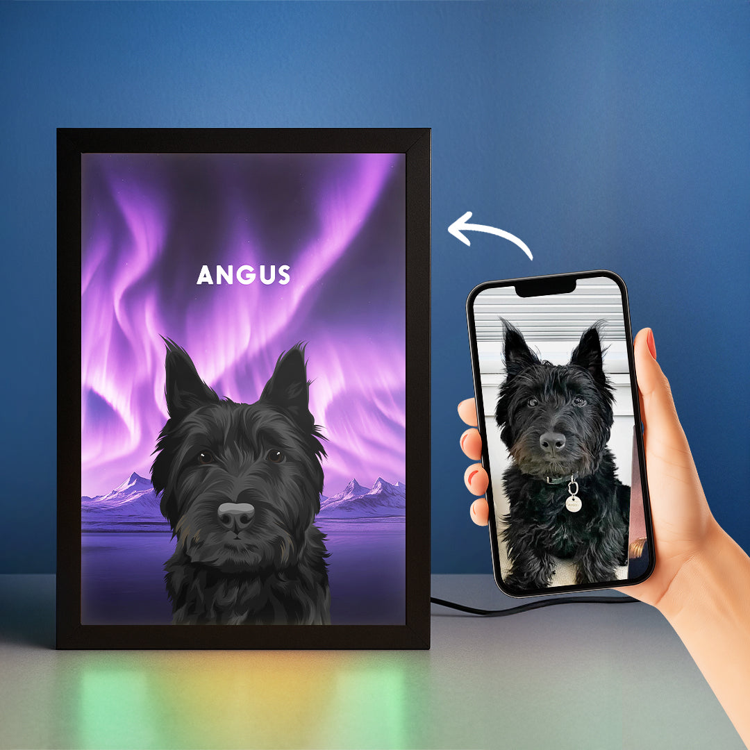 Night Light LED Pet Portrait - One Pet