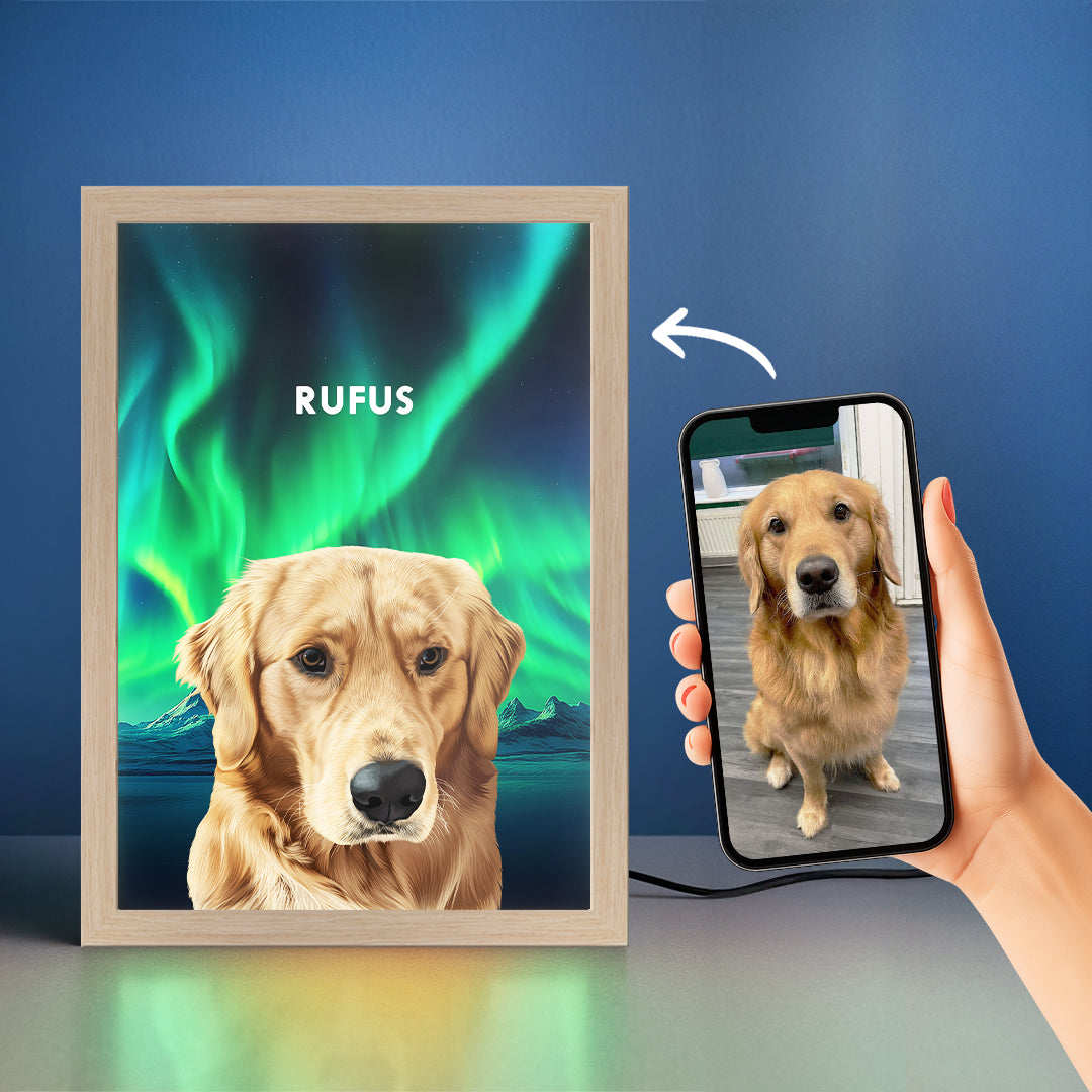 Night Light LED Pet Portrait - One Pet