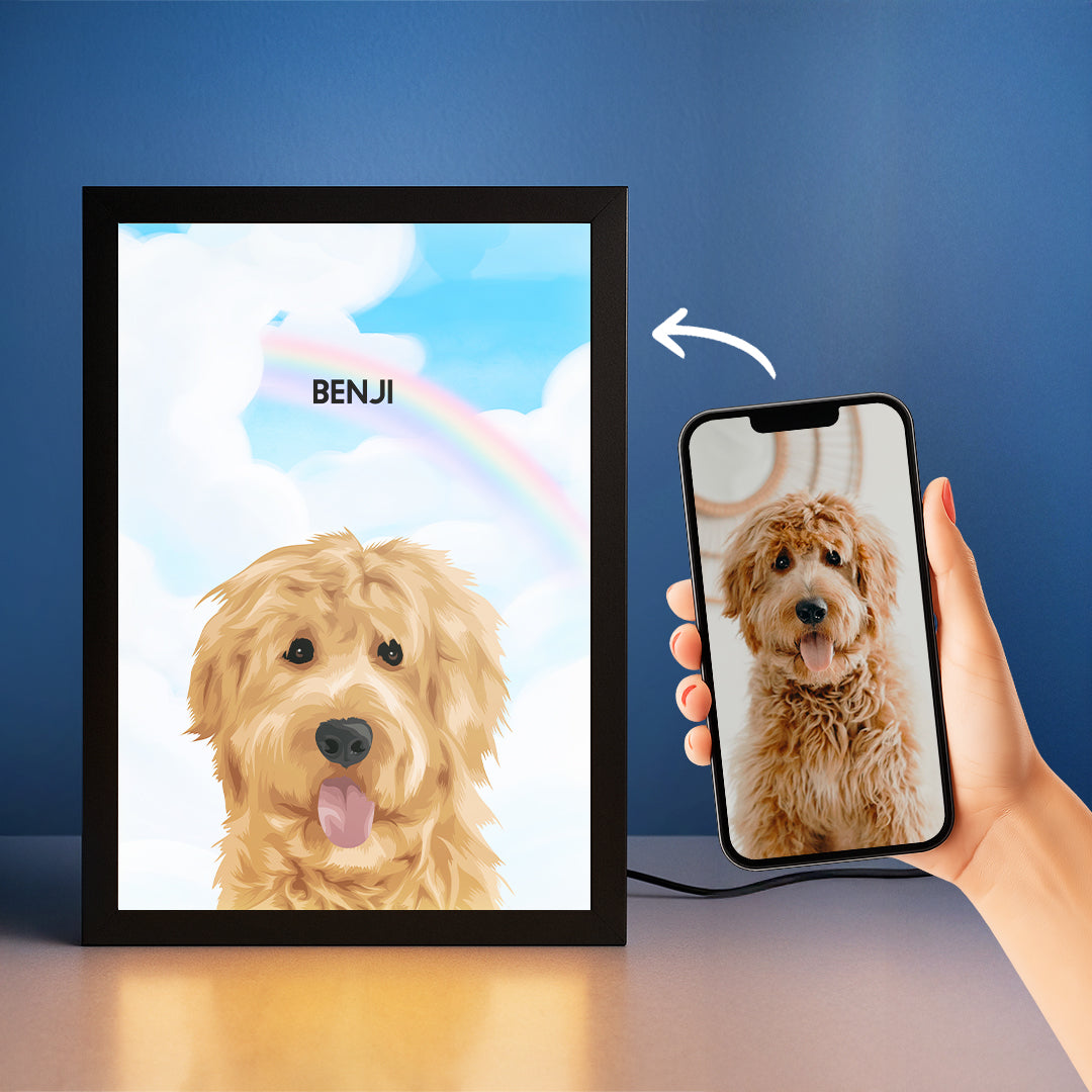 Night Light LED Pet Portrait - One Pet