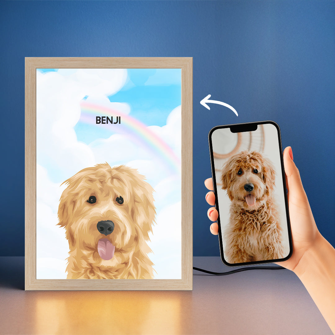 Night Light LED Pet Portrait - One Pet