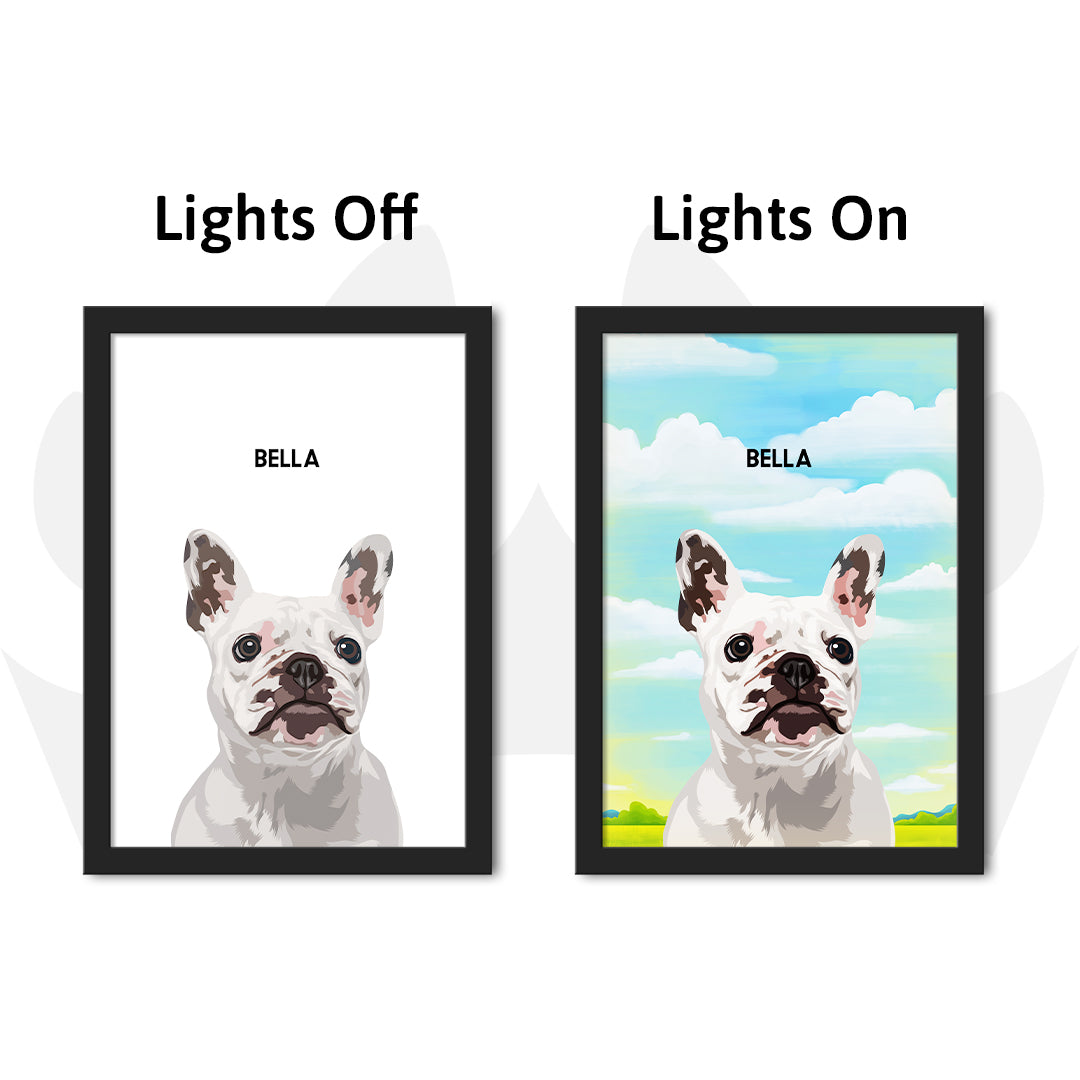 Night Light LED Pet Portrait - One Pet