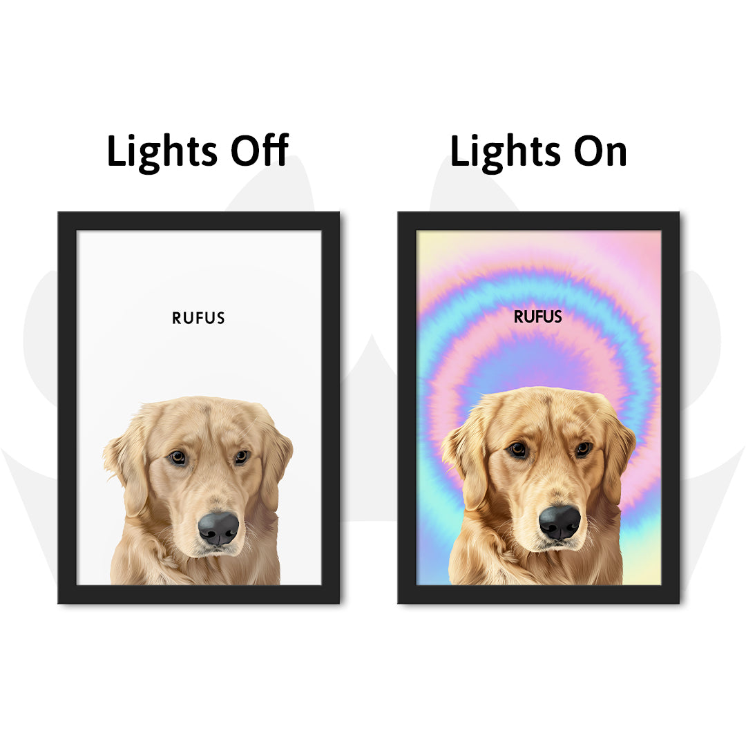 Night Light LED Pet Portrait - One Pet