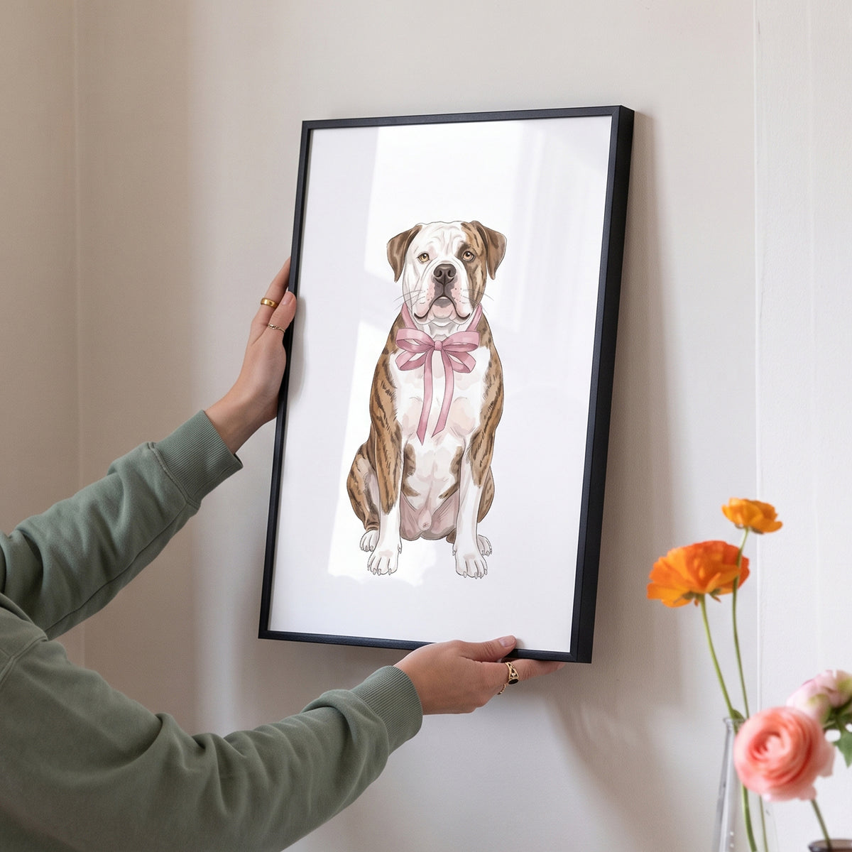 Bow Tied Pet Portrait