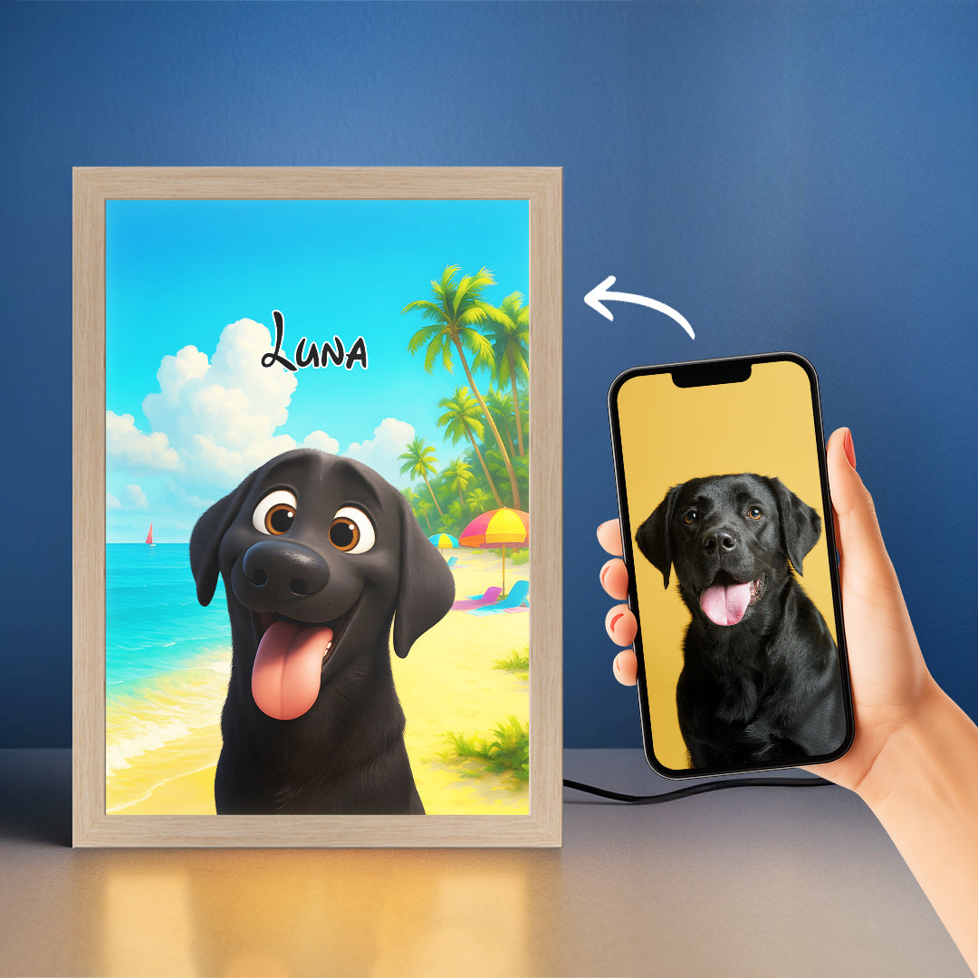 Magical Pet Portrait LED Night Light