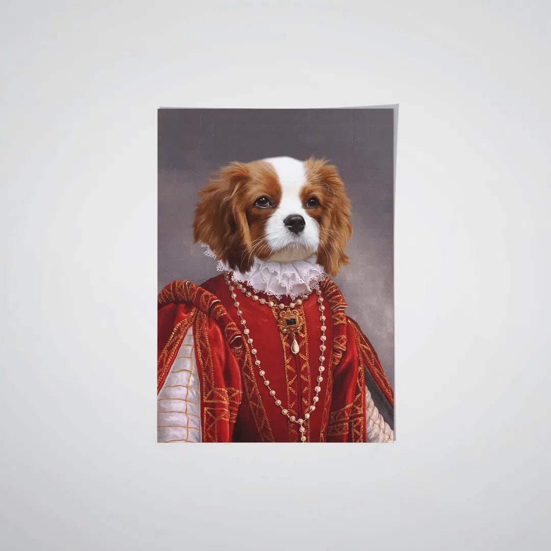 Crown and Paw - Poster The Queen of Roses - Custom Pet Poster 8.3" x 11.7" / Unframed