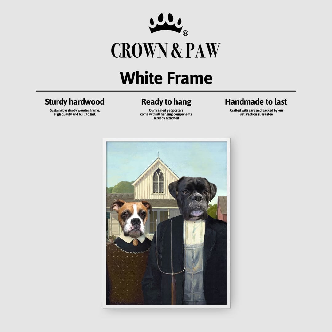 Crown and Paw - Poster The American Gothic - Custom Pet Poster
