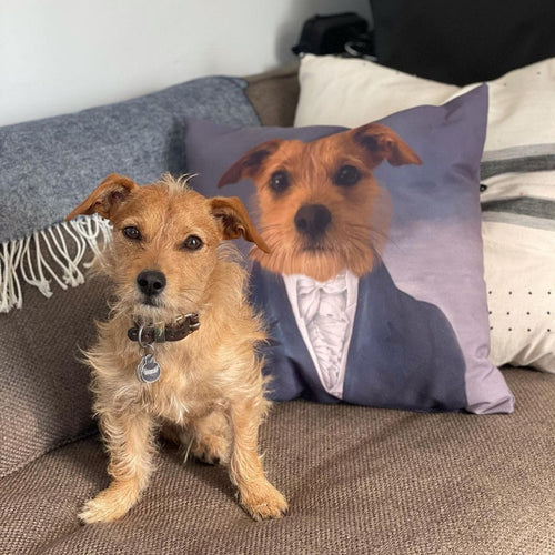 Crown and Paw - Throw Pillow The Aristocrat - Custom Throw Pillow