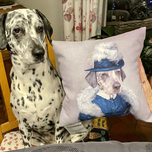 The Boa Lady - Custom Throw Pillow