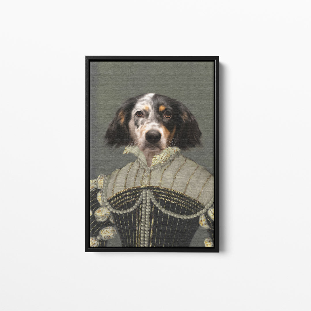 The Pearled Lady - Custom Pet Canvas