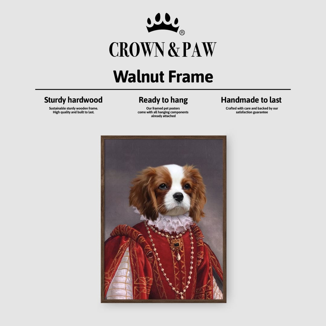 Crown and Paw - Poster The Queen of Roses - Custom Pet Poster