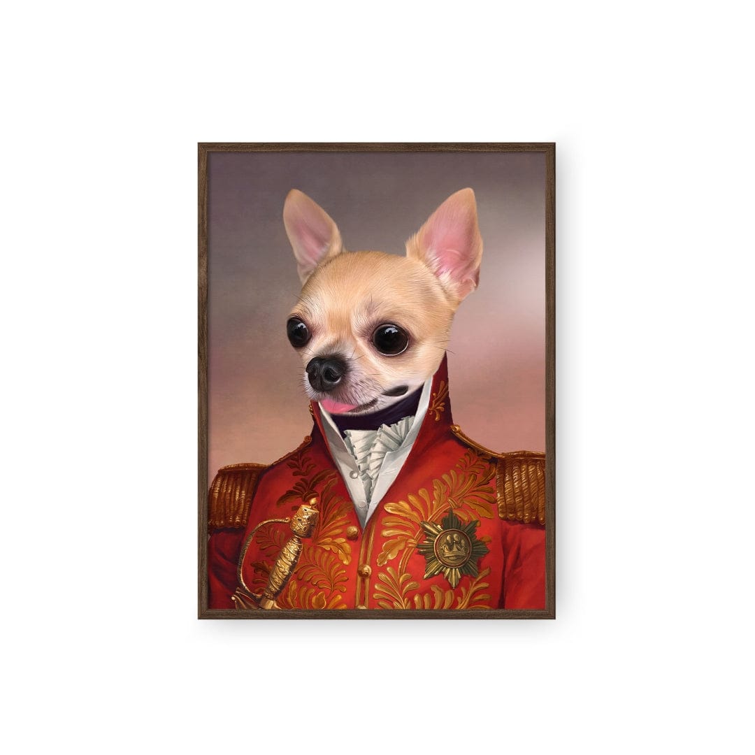 Crown and Paw - Poster The Red General - Custom Pet Poster 8.3" x 11.7" / Walnut