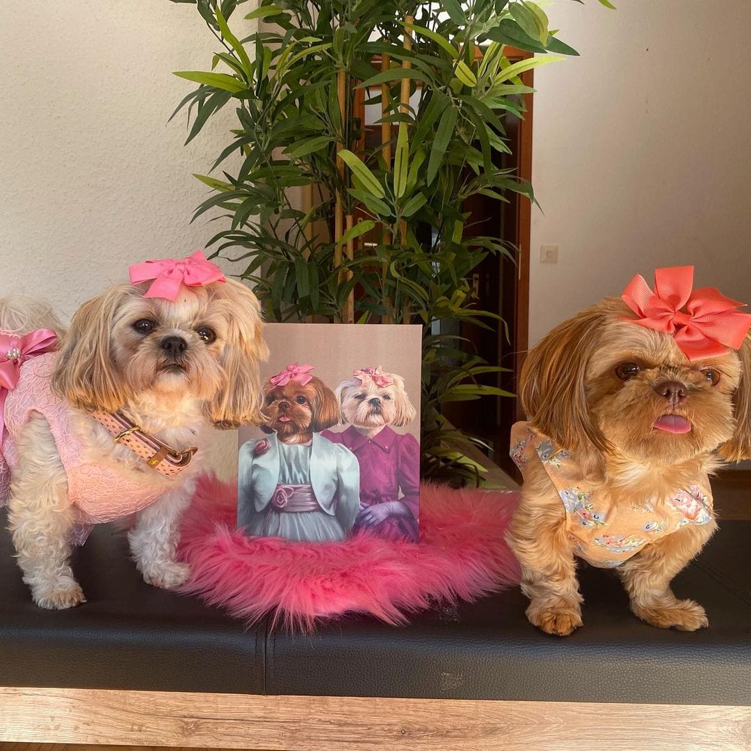 Crown and Paw - Canvas The Sisters - Custom Pet Canvas