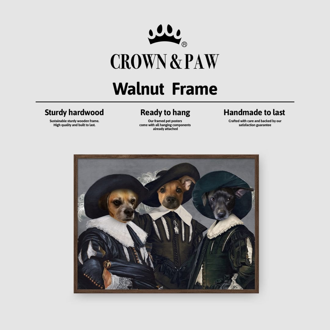 Crown and Paw - Poster The Three Musketeers - Custom Pet Poster