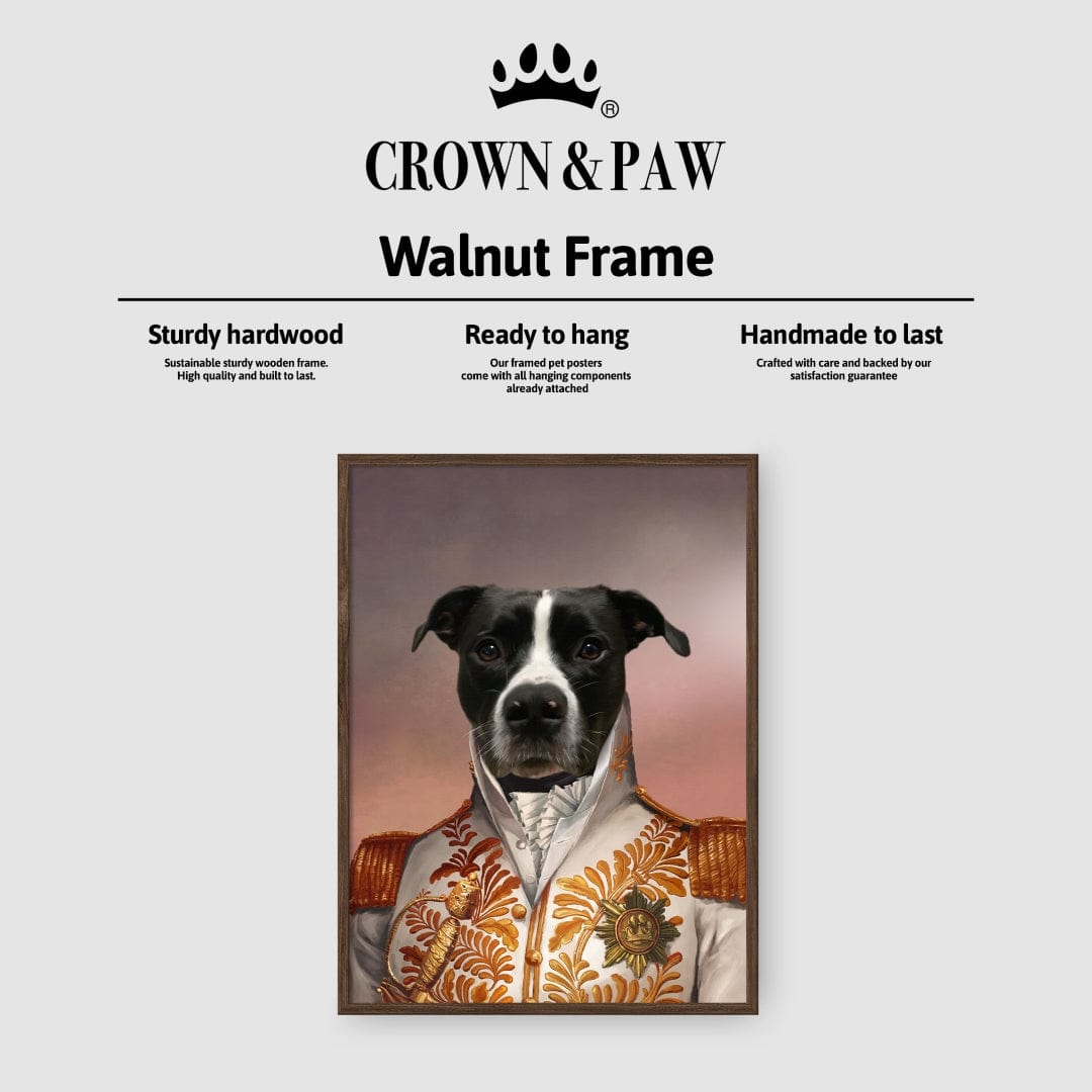 Crown and Paw - Poster The White General - Custom Pet Poster