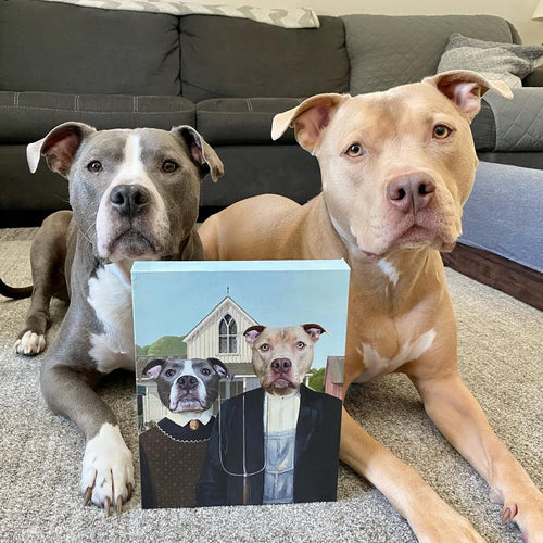 The American Gothic - Custom Pet Canvas