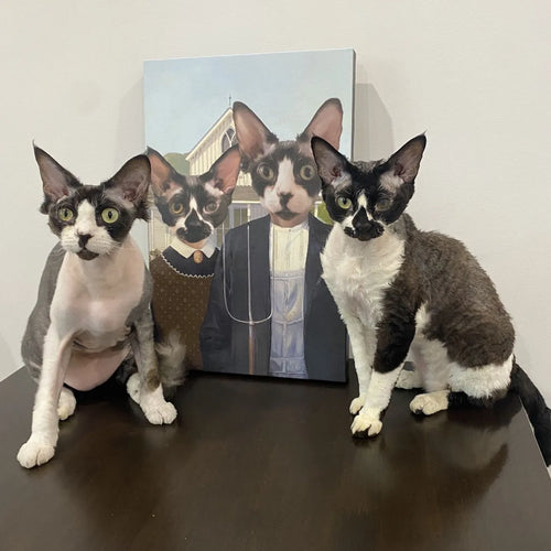 The American Gothic - Custom Pet Canvas