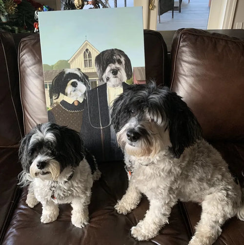 The American Gothic - Custom Pet Canvas