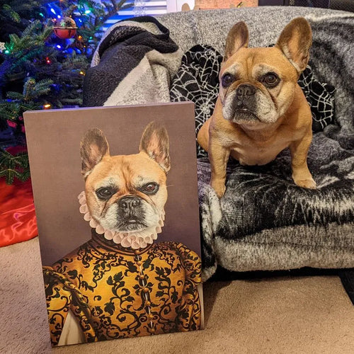 The Golden Queen - Custom Pet Canvas