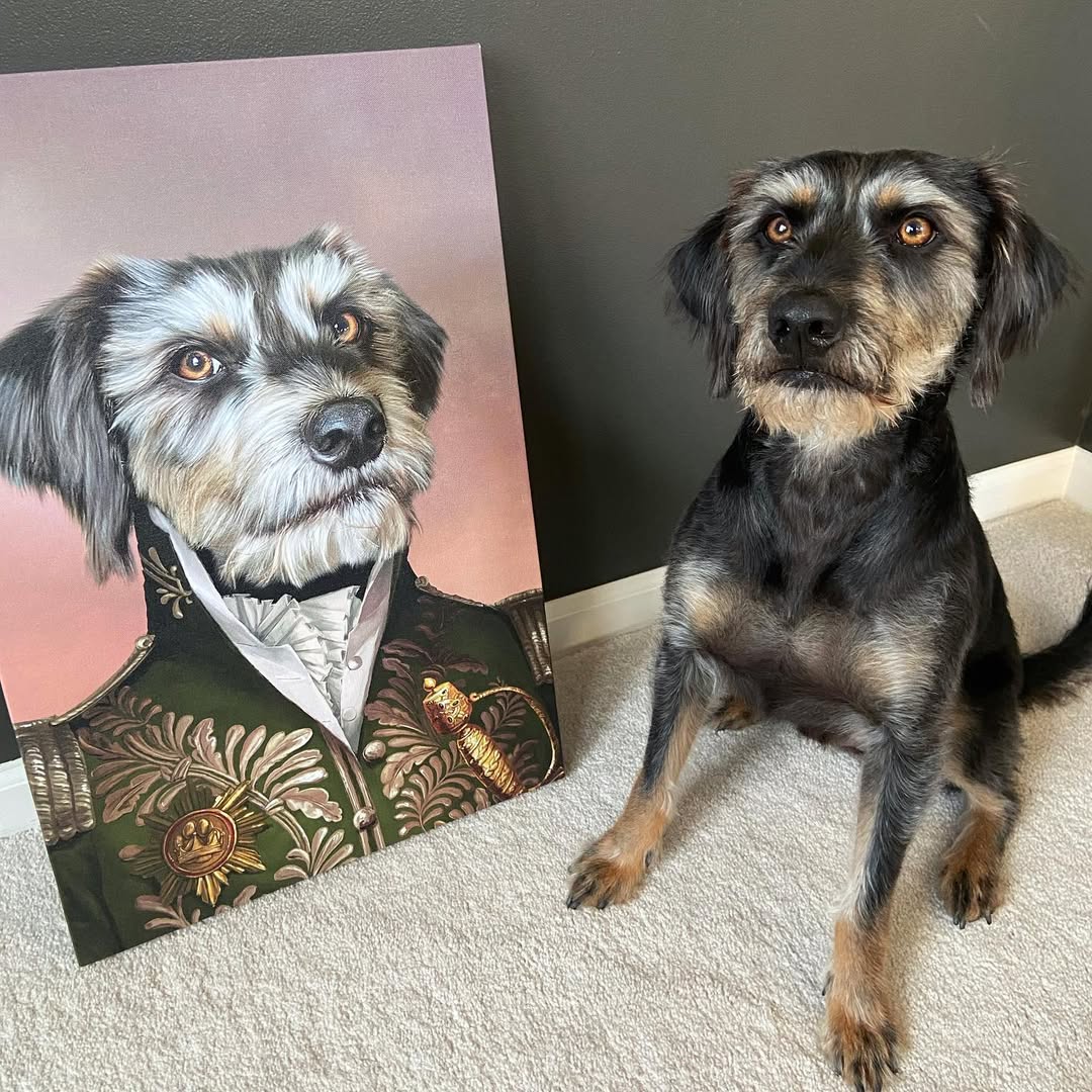 The Green General - Custom Pet Canvas