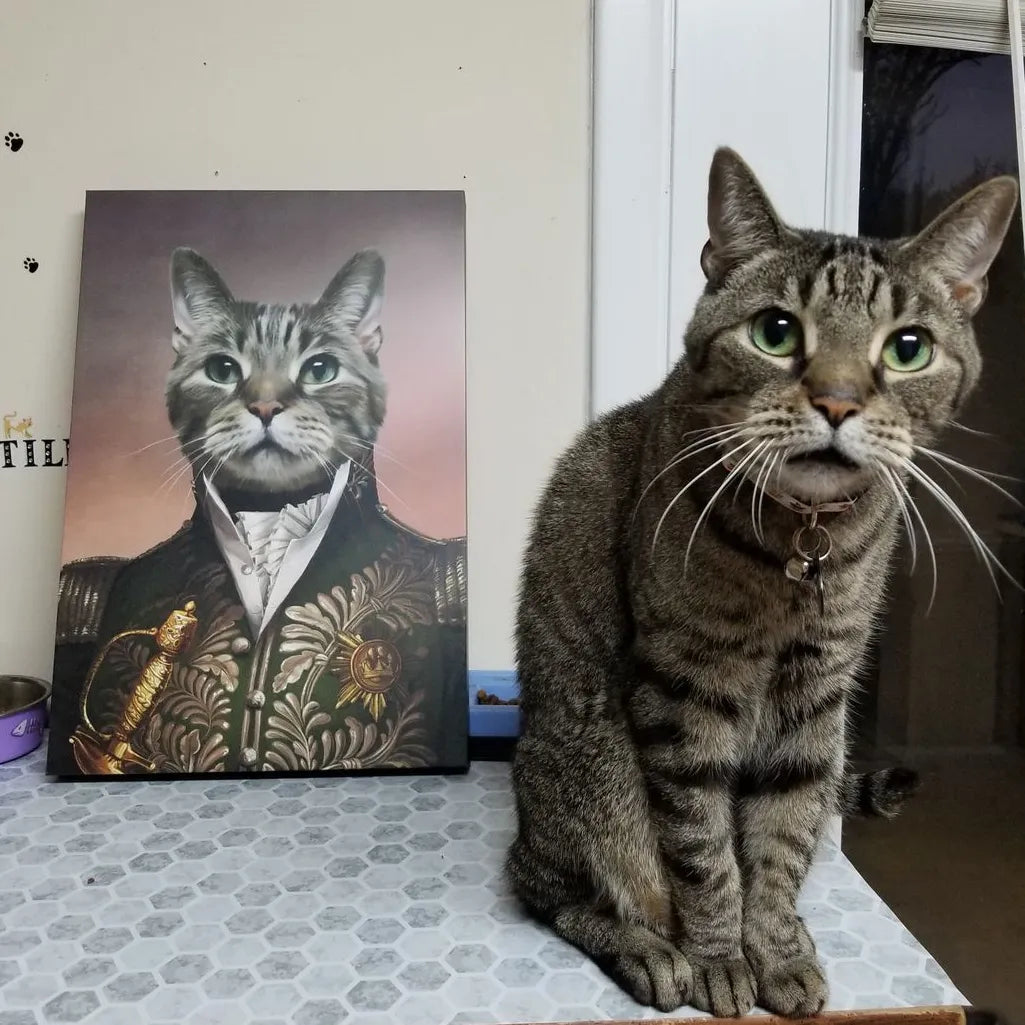 The Green General - Custom Pet Canvas
