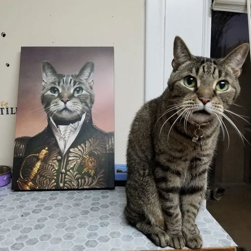 The Green General - Custom Pet Canvas