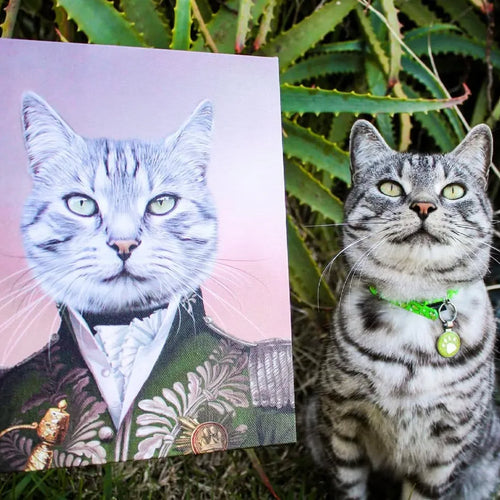 The Green General - Custom Pet Canvas