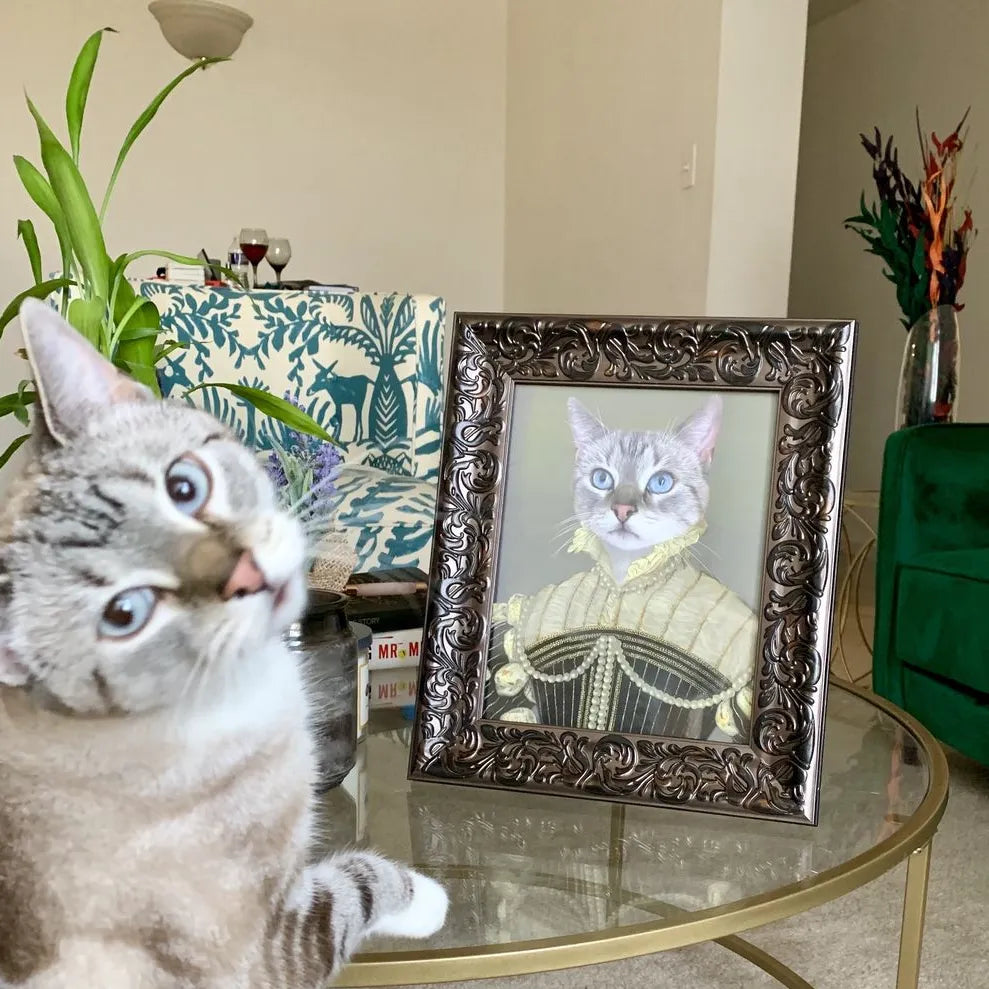 The Pearled Lady - Custom Pet Poster