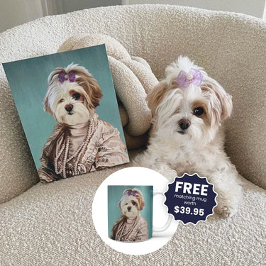 The Queen Regent - Custom Pet Canvas