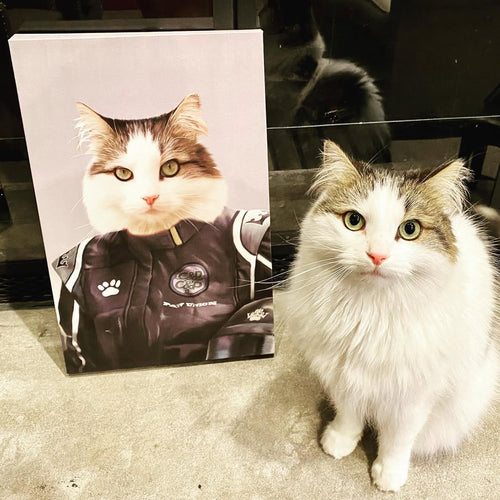 The Race Car Driver - Custom Pet Canvas