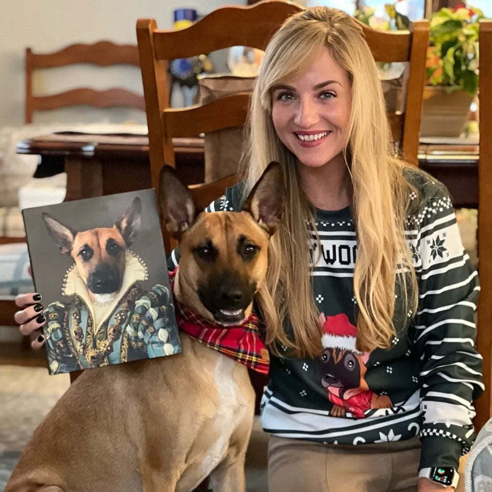 The Sapphire Queen - Custom Pet Canvas
