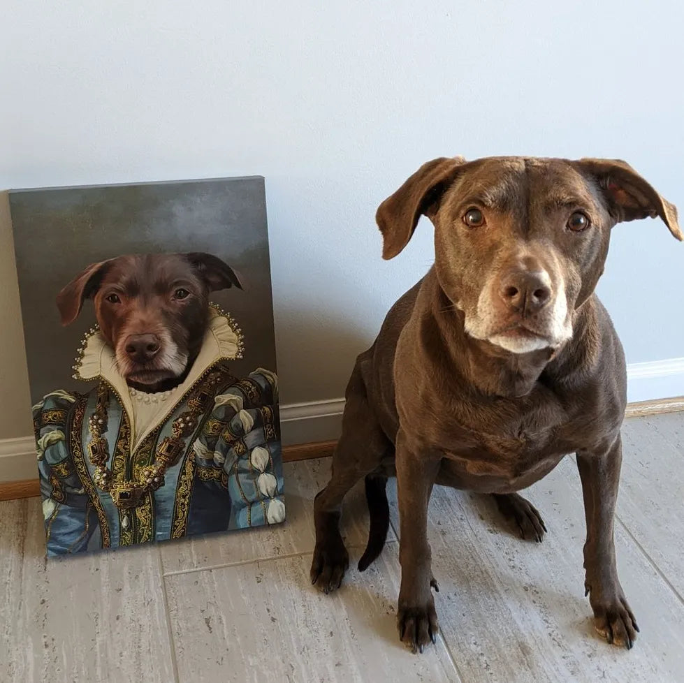 The Sapphire Queen - Custom Pet Canvas