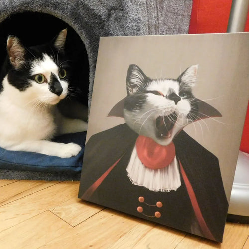 The Vampire - Custom Pet Canvas