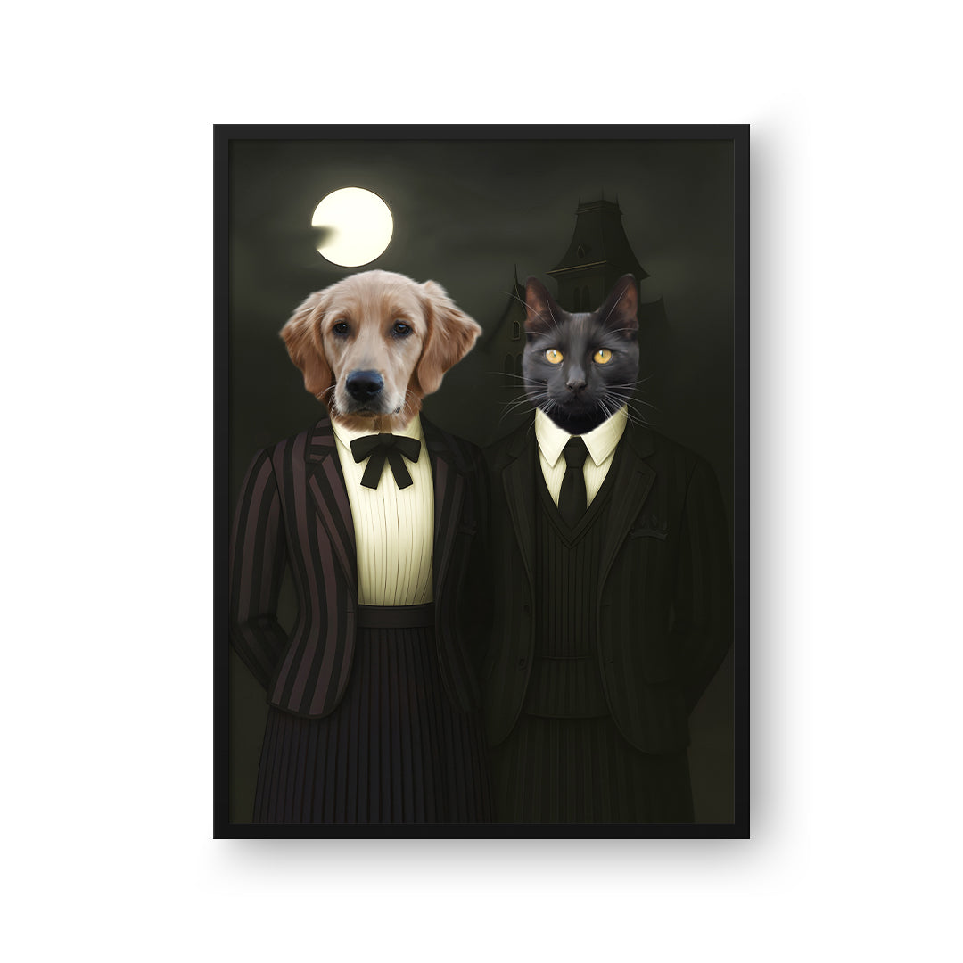 The Werewolf & Wednesday - Custom Pet Poster