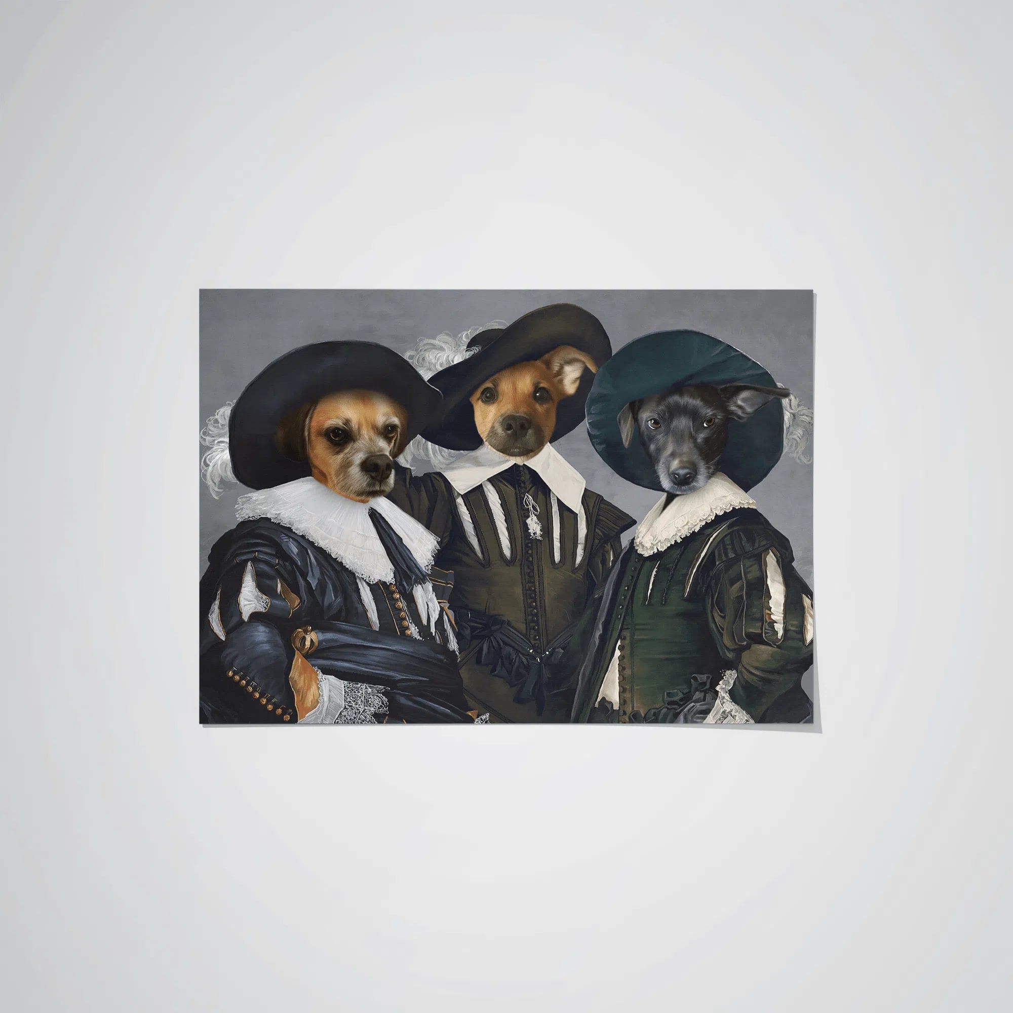 Crown and Paw - Poster The Three Musketeers - Custom Pet Poster 8.3" x 11.7" / Unframed