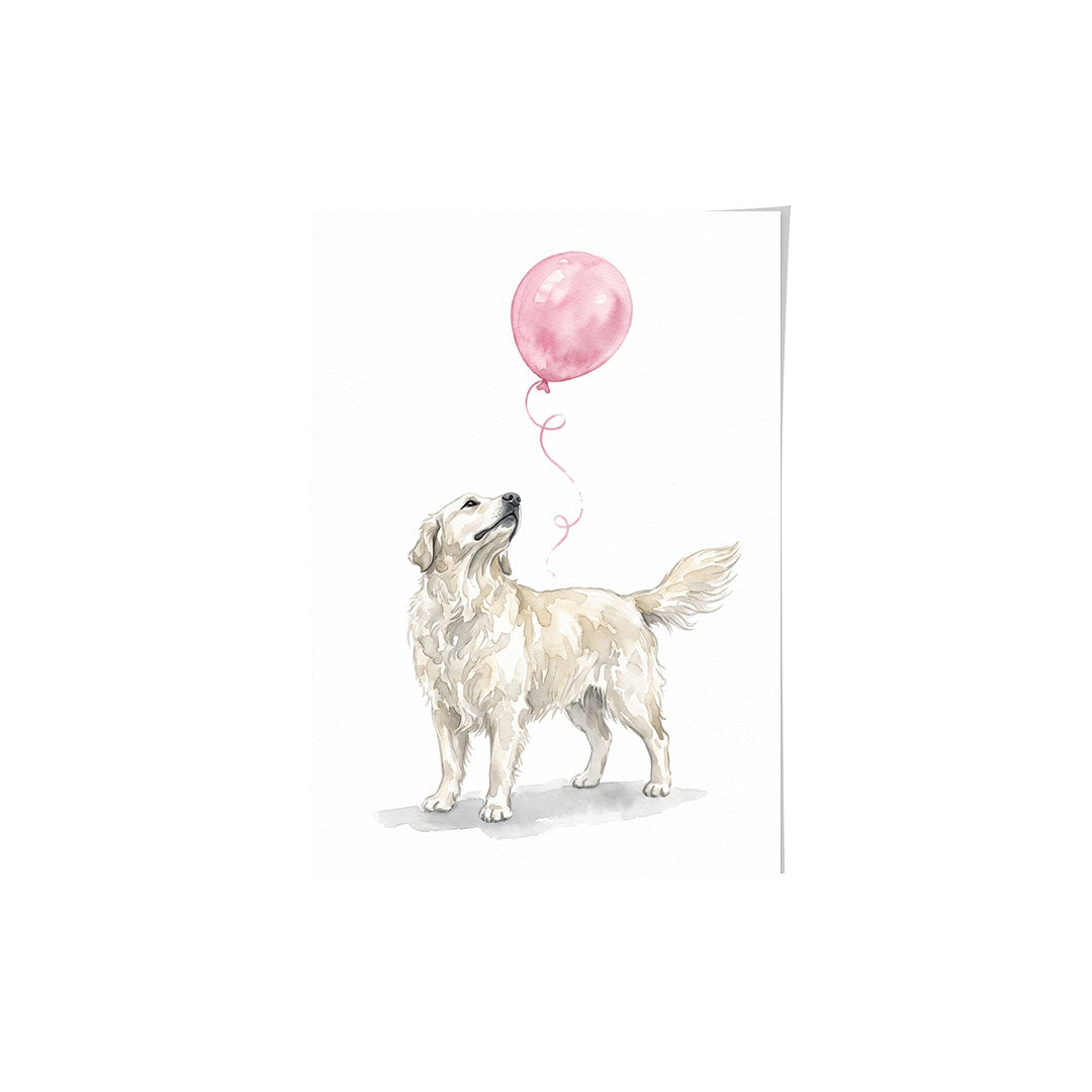 Watercolor Balloon Pet Portrait